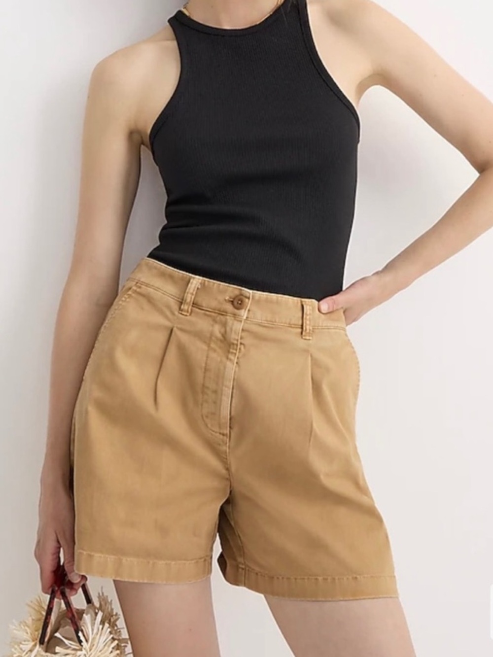 J. Crew Capeside Pleated Chino Shorts Size 4